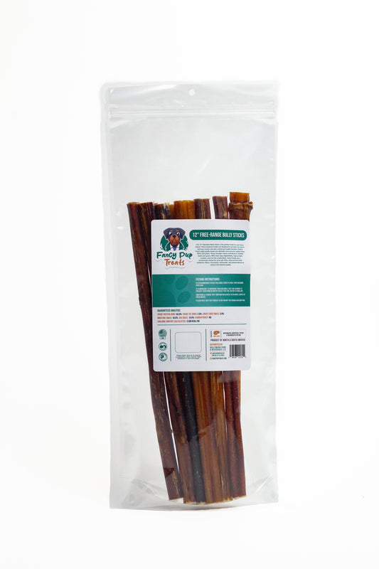 12in Free-Range Bully Sticks - Standard Size (10 pack)