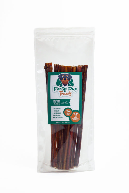 12in Free-Range Bully Sticks - Standard Size (10 pack)